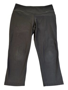 Nike Dri-FIT Women's Black Capri Leggings Crop Workout Pants Sz M 548494-010